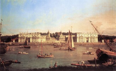 Greenwich Hospital from the North Bank of the Thames by Giovanni Antonio Canal